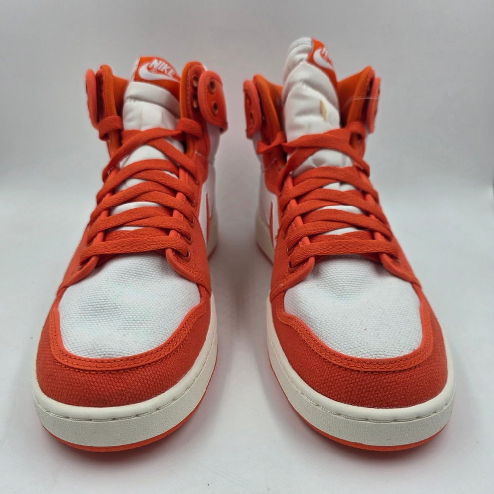 Nike Air Jordan 1‎ AJKO Rush Orange White Canvas Shoes DO5047-801 Mens 8 - Picture 2 of 11